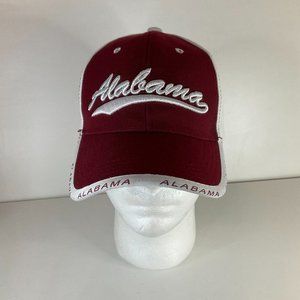 Alabama Maroon/White OSFM Strap Back Hat Cap